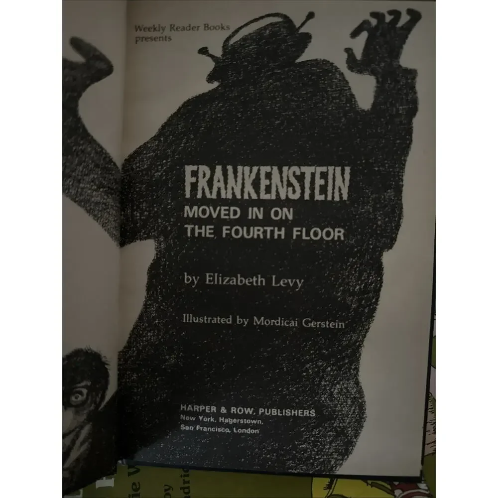 Frankenstein Moved in on the‎ Fourth Floor Elizabeth Levy, 1979 First Edition HC